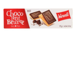 Wernli Mini Choco Petit Beurre Assorti Biscuit/Noir Dark Chocolate Biscuit 125g