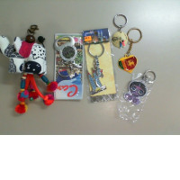 Set of 6 keychains
