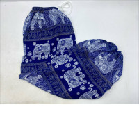 Blue long elephant pants 