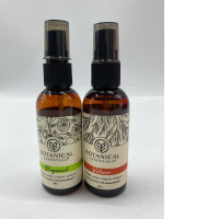 Set of 2 Botanical Essentials Bergamot Home & Linen Spray Botanical Essentials Vetiver Home and Linen Spray, 60ml.