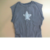 Blue T-shirt with a star
