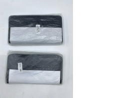 Set of 2 Black faux leather wallet 