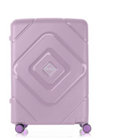 American Tourister Trigard Spinner suitcase in a purple/pink color. American Tourister Trigard Spinner suitcase in a purple/pink color.