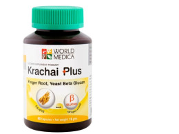 Set of 6 Khaolaor Krachai Plus Finger Root, Yeast Beta Glucan 60 capsules
