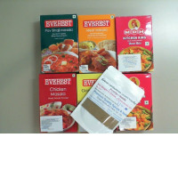 Set of 7 spices for Indian cooking