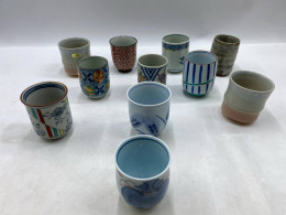 Set of 11 Glass, tall Japanese hot tea glass. Set of 11 Glass, tall Japanese hot tea glass.