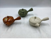 Set of 3 Japanese hot glass teapot