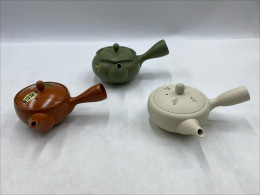 Set of 3 Japanese hot glass teapot