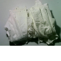 white lace cotton dress