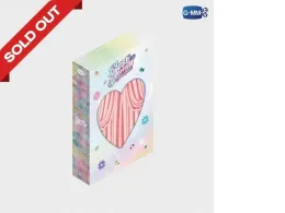 BLUSH BLOSSOM FAN FEST DVD BOXSET includes: 2 DVDs (concert footage + behind-the-scenes), photobook, 6 signed photocards, postcards, special photocard, and stickers.