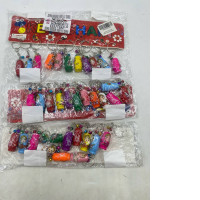 Big Ste Russian nesting doll (matryoshka) keychains. 