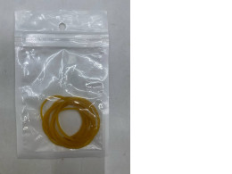 natural rubber elastic bands. 