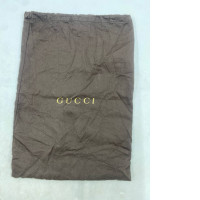  brown cotton Gucci drawstring dust bag. 