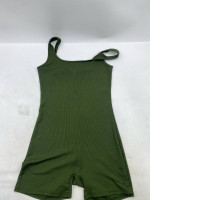 One-piece romper for women, olive green.