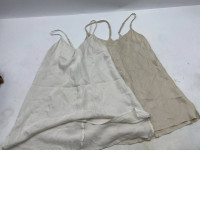 Set of 2 Cream-colored women's camisole nightgown