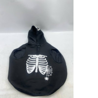  Zara Black and White Skeleton Dog Hoodie.  