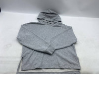 Gray hooded sweatshirt