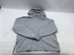 Gray hooded sweatshirt
