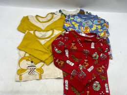 Set of 5 Kids' long-sleeved crew neck t-shirt