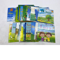 Set of 26 small children's reading books, likely part of an English words learning or phonics program. Set of 26 small children's reading books, likely part of an English words learning or phonics program.
