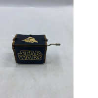 wooden, hand-cranked Star Wars music box. 