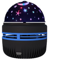 Star simulation lamp, rotating LED lamp with star pattern.