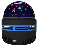 Star simulation lamp, rotating LED lamp with star pattern. Star simulation lamp, rotating LED lamp with star pattern.