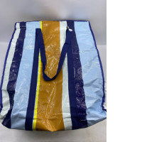 Rainbow patterned burlap bag