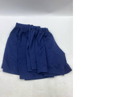 Set of 5 Blue sports shorts for school students.