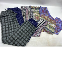 Set of 5 Women's patterned trousers.