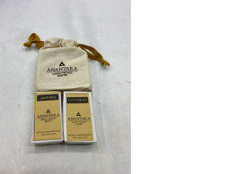 These are natural handmade soaps from the Anantara Layan Phuket Resort. 