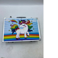  unicorn-themed art set for kids in a portable aluminum case. 