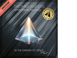 Thomas Anders Sings Modern Talking: In The Garden Of Venus Vinyl Thomas Anders Sings Modern Talking: In The Garden Of Venus Vinyl
