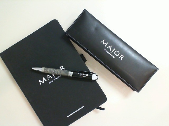 Gift set: Notebook + pen in a box Major Gift set: Notebook + pen in a box Major
