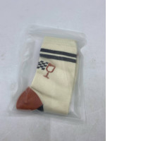 Cream-colored knee-high socks