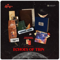 Set of 2 Echoes of Trin Box Set Includes Origami set of Trin Notebook for self-reflection of Trin Trin's pen Trumpet keychain with Trin's initials Handkerchief with Trin's initials Photocard set of Trin Special merchandise