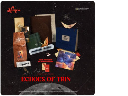 Set of 2 Echoes of Trin Box Set Includes Origami set of Trin Notebook for self-reflection of Trin Trin's pen Trumpet keychain with Trin's initials Handkerchief with Trin's initials Photocard set of Trin Special merchandise