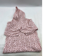 Women's white hooded sweatshirt with red pattern. Women's white hooded sweatshirt with red pattern.