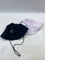 Set of 2 wide-brimmed hat