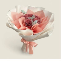 Glitter rose bouquet