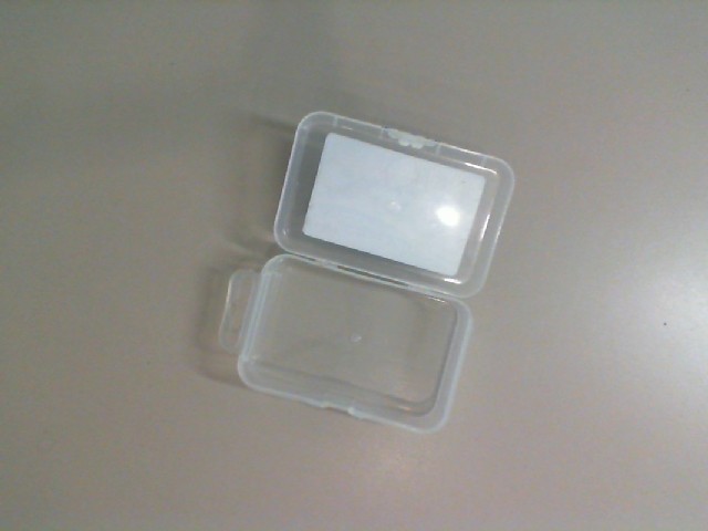 Empty plastic box Empty plastic box