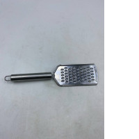 handheld stainless steel cheese grater.