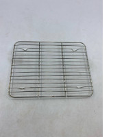 Stainless steel cooling rack for baked goods.