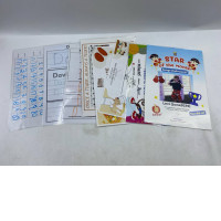 Set of 5  A notebook for recording certificates of achievement.