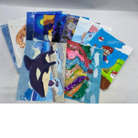 Set of 12 Watercolor painting