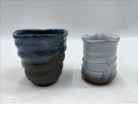 set of 2 The Yunomi Chawan tea cup is made of Japanese earthenware.