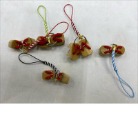 set of 5 Japanese geta sandals are often used as lucky charms or talismans.