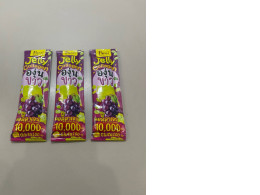 a set of three collagen food jellies