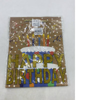 Brown paper birthday bag