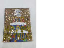 Brown paper birthday bag